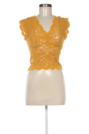 Γυναικείο τοπ Zara, Μέγεθος L, Χρώμα Κίτρινο, Τιμή 9,99 €