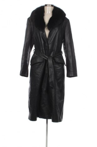 Damski skórzany płaszcz Conbipel, Rozmiar XXL, Kolor Czarny, Cena 339,99 zł