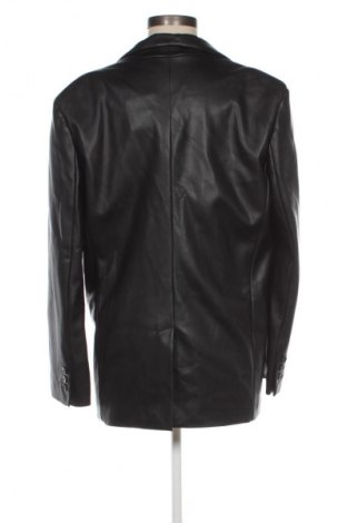Γυναικείο δερμάτινο μπουφάν Bershka, Μέγεθος S, Χρώμα Μαύρο, Τιμή 30,99 €