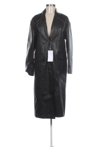 Geacă de piele pentru femei Bershka, Mărime S, Culoare Negru, Preț 73,99 Lei