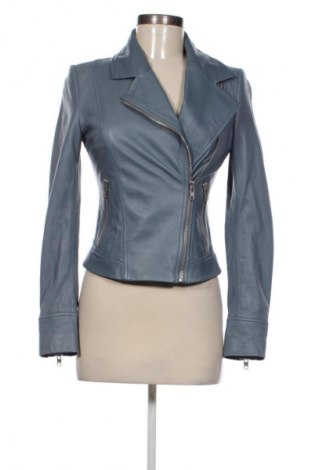 Γυναικείο δερμάτινο μπουφάν Drykorn for beautiful people, Μέγεθος S, Χρώμα Μπλέ, Τιμή 202,22 €