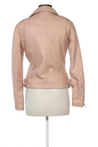 Γυναικείο δερμάτινο μπουφάν Mango, Μέγεθος S, Χρώμα  Μπέζ, Τιμή 89,99 €