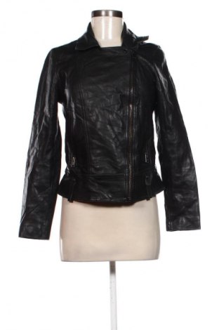 Дамско кожено яке Massimo Dutti, Размер S, Цвят Черен, Цена 55,21 €