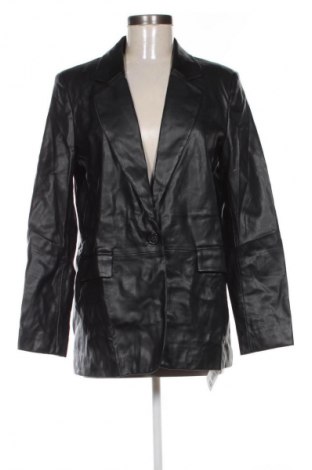 Γυναικείο δερμάτινο μπουφάν Pull&Bear, Μέγεθος M, Χρώμα Μαύρο, Τιμή 56,99 €