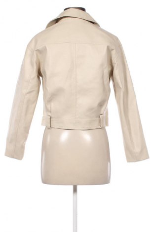 Γυναικείο δερμάτινο μπουφάν Sinsay, Μέγεθος S, Χρώμα Εκρού, Τιμή 30,99 €