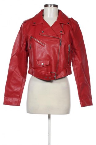 Női bőrdzseki Stradivarius, Méret XL, Szín Piros, Ár 18 209 Ft