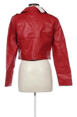 Női bőrdzseki Stradivarius, Méret XL, Szín Piros, Ár 18 209 Ft