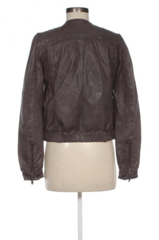 Γυναικείο δερμάτινο μπουφάν Stella Nova, Μέγεθος M, Χρώμα Γκρί, Τιμή 300,28 €