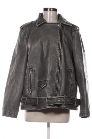 Γυναικείο δερμάτινο μπουφάν Unbranded, Μέγεθος M, Χρώμα Γκρί, Τιμή 20,99 €