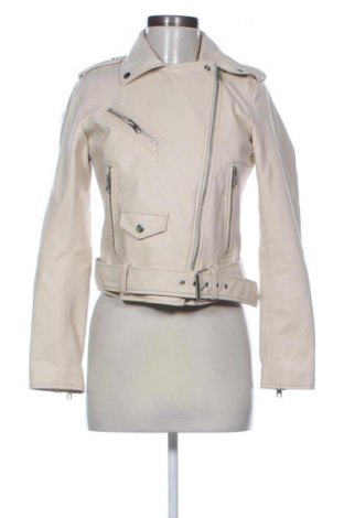 Γυναικείο δερμάτινο μπουφάν Zara, Μέγεθος S, Χρώμα  Μπέζ, Τιμή 25,99 €