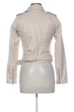 Γυναικείο δερμάτινο μπουφάν Zara, Μέγεθος S, Χρώμα  Μπέζ, Τιμή 25,99 €