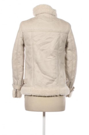 Damski płaszcz Bershka, Rozmiar XS, Kolor ecru, Cena 153,99 zł