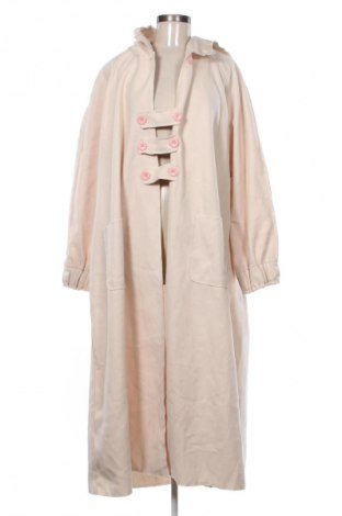 Γυναικείο παλτό Unbranded, Μέγεθος 5XL, Χρώμα Εκρού, Τιμή 21,99 €