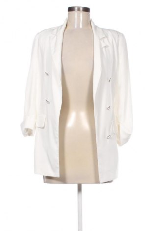Γυναικείο σακάκι Bershka, Μέγεθος XS, Χρώμα Λευκό, Τιμή 22,99 €