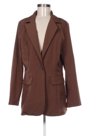 Γυναικείο σακάκι SHEIN, Μέγεθος XL, Χρώμα Καφέ, Τιμή 22,99 €