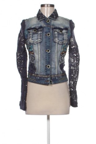 Γυναικείο μπουφάν Desigual, Μέγεθος M, Χρώμα Μπλέ, Τιμή 40,99 €