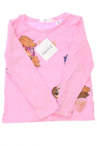 Dziecięca bluzka H&M, Rozmiar 4-5y/ 110-116 cm, Kolor Różowy, Cena 6,99 zł