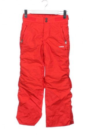 Детски панталон за зимни спортове Wedze, Размер 6-7y/ 122-128 см, Цвят Червен, Цена 14,31 €