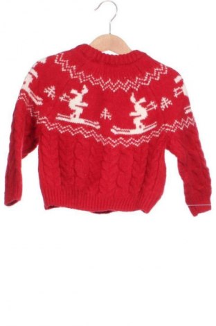 Детски пуловер Zara, Размер 18-24m/ 86-98 см, Цвят Червен, Цена 7,15 €