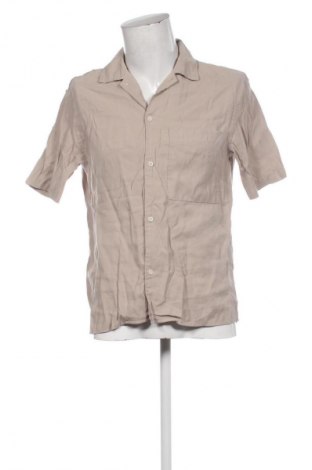 Męska koszula Bershka, Rozmiar S, Kolor Beżowy, Cena 29,99 zł