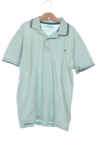Мъжка тениска Selected Homme, Размер XS, Цвят Зелен, Цена 19,04 €