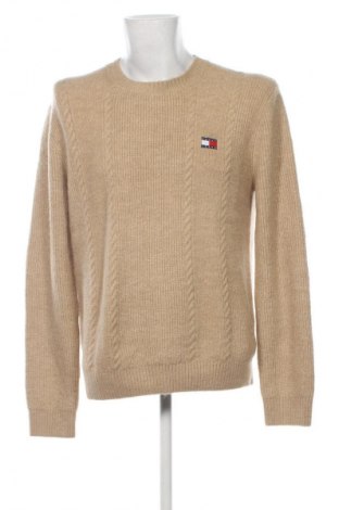 Мъжки пуловер Tommy Jeans, Размер L, Цвят Бежов, Цена 40,39 €