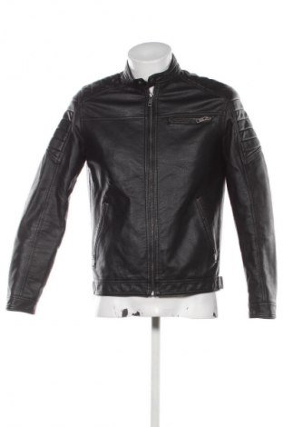 Herren Lederjacke Jack & Jones, Größe M, Farbe Schwarz, Preis € 32,99