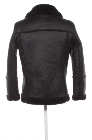 Férfi bőrdzseki Stradivarius, Méret M, Szín Fekete, Ár 10 899 Ft