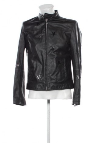 Férfi bőrdzseki Trussardi Jeans, Méret M, Szín Fekete, Ár 31 518 Ft