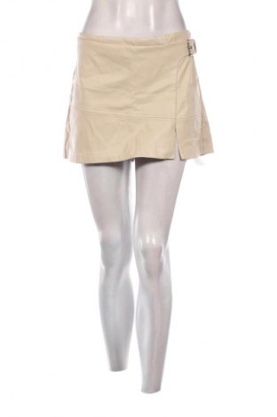 Fustă-pantalon Bershka, Mărime L, Culoare Bej, Preț 60,99 Lei