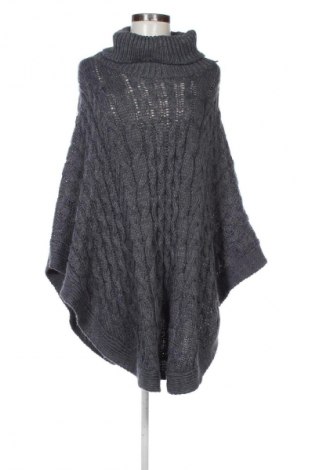 Ponczo Nice & Chic, Rozmiar M, Kolor Szary, Cena 42,99 zł