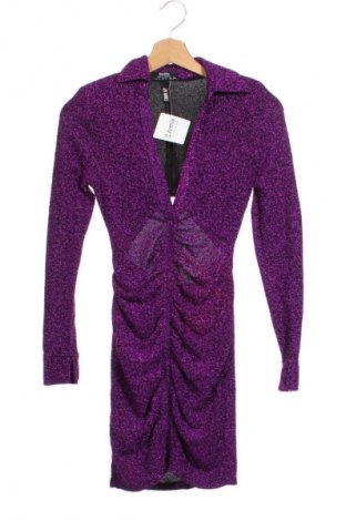 Šaty  Bershka, Velikost XS, Barva Fialová, Cena  249,00 Kč