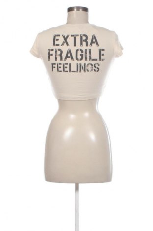 Γυναικεία μπλούζα Bershka, Μέγεθος M, Χρώμα Εκρού, Τιμή 5,99 €