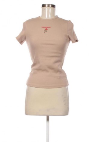 Bluză de femei Tommy Jeans, Mărime M, Culoare Bej, Preț 211,99 Lei, #135749685