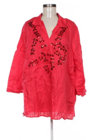 Дамска блуза Ulla Popken, Размер 3XL, Цвят Червен, Цена 32,21 €