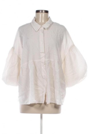 Γυναικείο πουκάμισο Kaffe, Μέγεθος XL, Χρώμα Εκρού, Τιμή 10,99 €