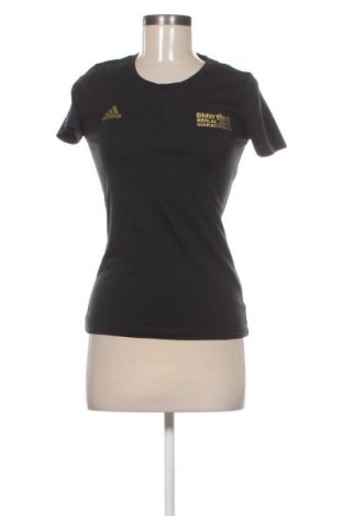 Γυναικείο t-shirt Adidas, Μέγεθος XS, Χρώμα Μαύρο, Τιμή 14,00 €