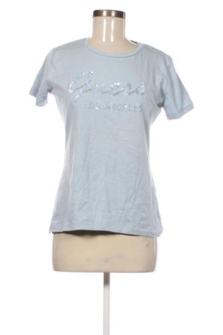 Γυναικείο t-shirt Guess, Μέγεθος L, Χρώμα Μπλέ, Τιμή 20,99 €