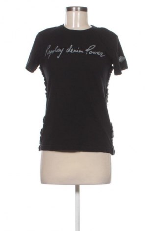 Дамска тениска Replay, Размер S, Цвят Черен, Цена 21,21 €