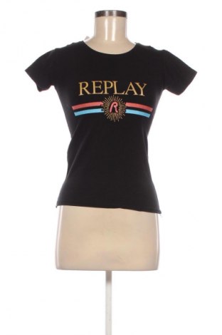 Дамска тениска Replay, Размер M, Цвят Черен, Цена 17,00 €