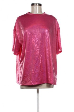 Γυναικείο t-shirt SHEIN, Μέγεθος XL, Χρώμα Ρόζ , Τιμή 10,99 €