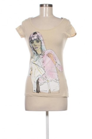 Női póló Stradivarius, Méret S, Szín Bézs, Ár 3 719 Ft