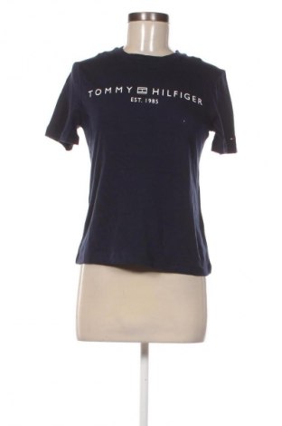 Damski T-shirt Tommy Hilfiger, Rozmiar XS, Kolor Niebieski, Cena 180,99 zł