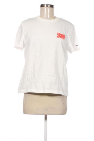 Damski T-shirt Tommy Jeans, Rozmiar L, Kolor Biały, Cena 105,99 zł