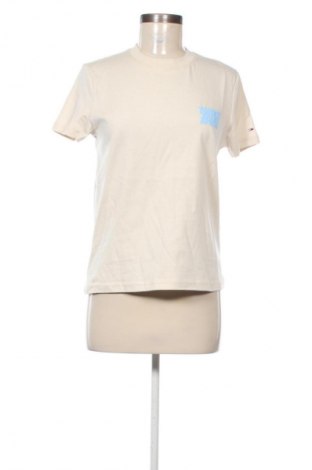 Damski T-shirt Tommy Jeans, Rozmiar M, Kolor Beżowy, Cena 207,99 zł