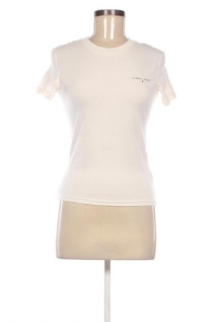 Γυναικείο t-shirt Tommy Jeans, Μέγεθος S, Χρώμα Εκρού, Τιμή 28,99 €