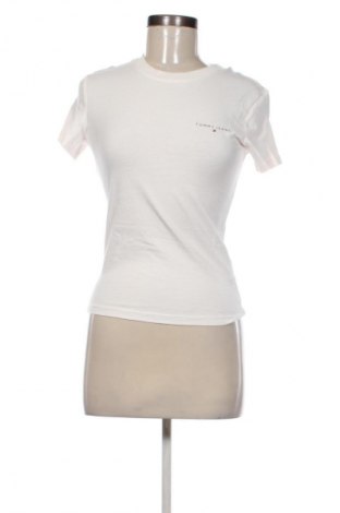 Tricou de femei Tommy Jeans, Mărime S, Culoare Ecru, Preț 158,99 Lei