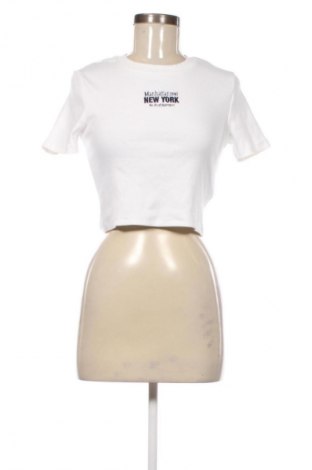 Γυναικείο t-shirt Zara, Μέγεθος L, Χρώμα Λευκό, Τιμή 6,99 €