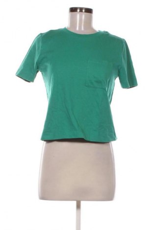 Γυναικείο t-shirt Zara, Μέγεθος M, Χρώμα Πράσινο, Τιμή 6,00 €