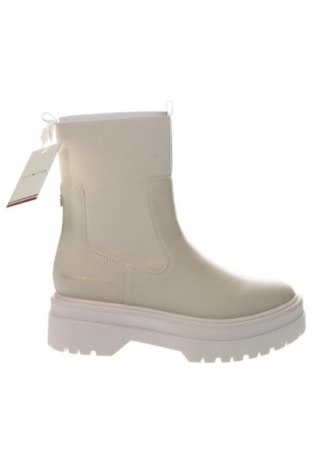 Damskie botki Tommy Hilfiger, Rozmiar 39, Kolor ecru, Cena 714,99 zł